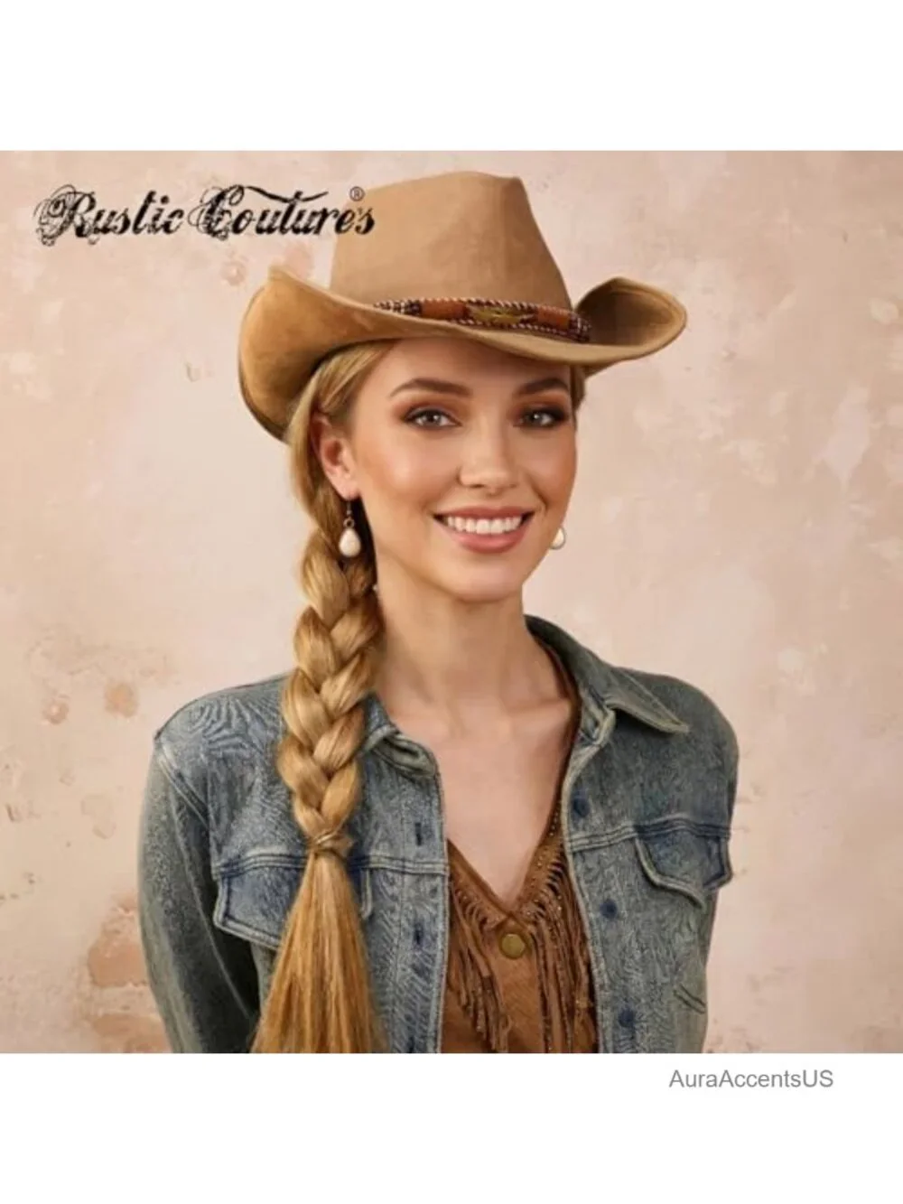 Large Western Concho Metal Chain Belt Adjustable Cowgirl